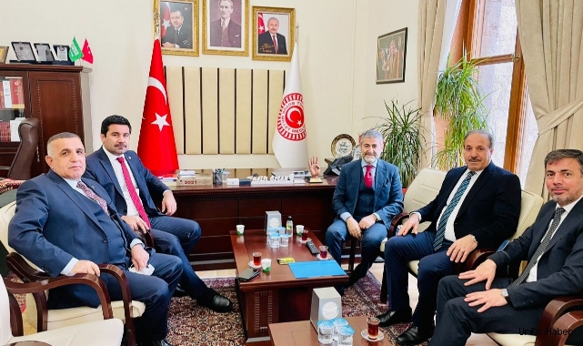 Urfa heyeti  Bakan Nebati'yi ziyaret etti