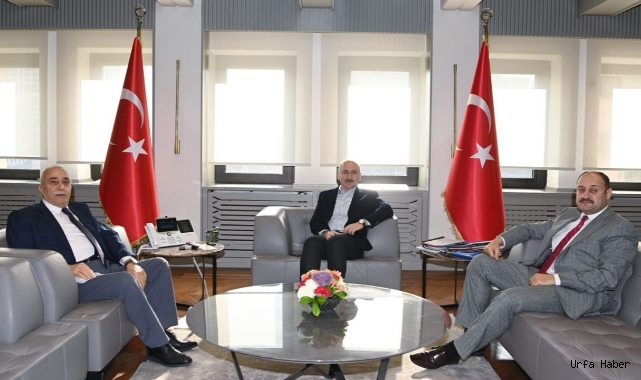  Urfa’nın iki vekili bakanla görüştü!