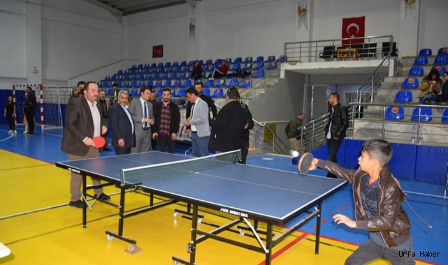 Viranşehir'de  3.geleneksel masa tenisi turnuvası başladı