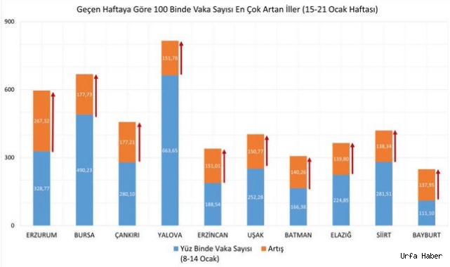 Bakan Koca paylaştı: İşte vaka sayısı en fazla artan 10 il