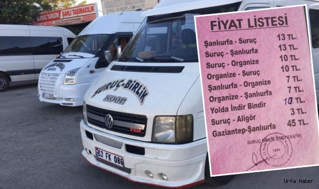 Bir zamda Urfa-Suruç yol ücretine geldi !