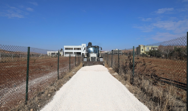 Haliliye'de yol çalışması sürüyor