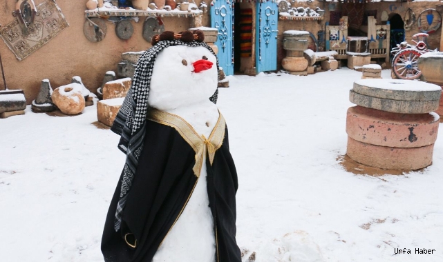 Harranlı kardan adam! Görsel şölen yaşattı