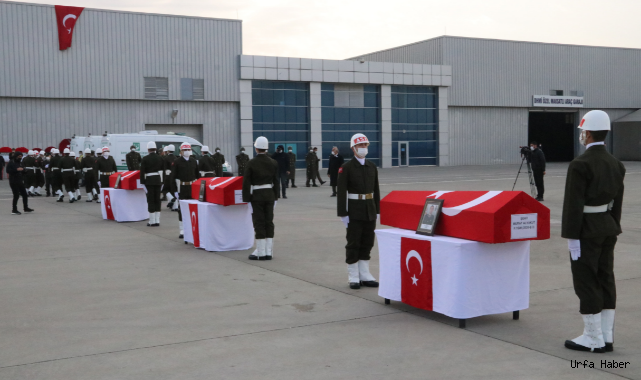 Şehit askerler Urfa'dan uğurlandı...