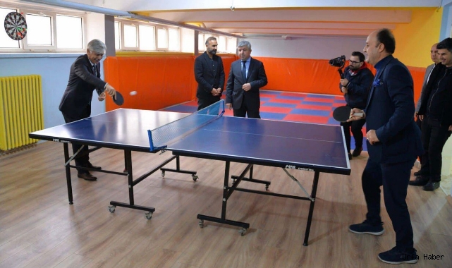 Spor salonu ve basketbol sahası açıldı