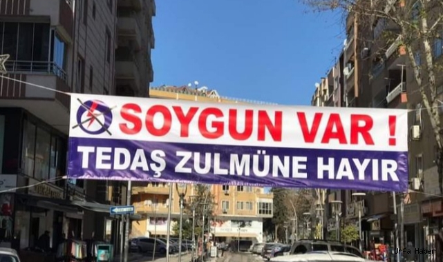  Urfa'da cep yakan faturalara pankartlı tepki!