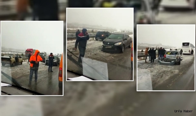 Urfa'da kar, kazaları beraberinde getirdi! Yaralılar var