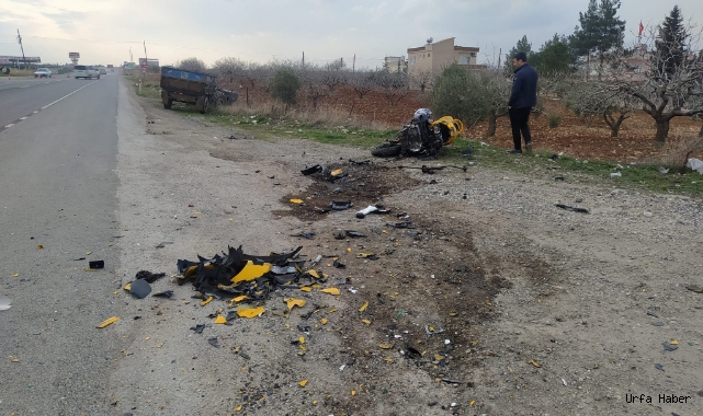  Birecik’te traktör ile motosiklet çarpıştı! Feci kazada 1 kişi öldü!