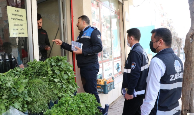 Haliliye’den kaldırım işgaline broşürlü önlem