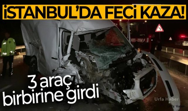 Zincirleme trafik kazası: 3 araç birbirine girdi