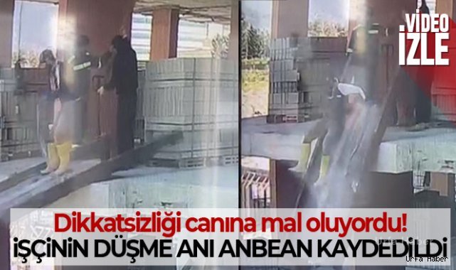 Dikkatsiz işçi, inşaatın ikinci katından bastığı kalasla birlikte aşağı düştü