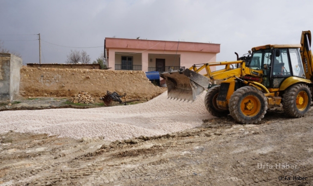 Haliliye’de yol çalışması devam ediyor