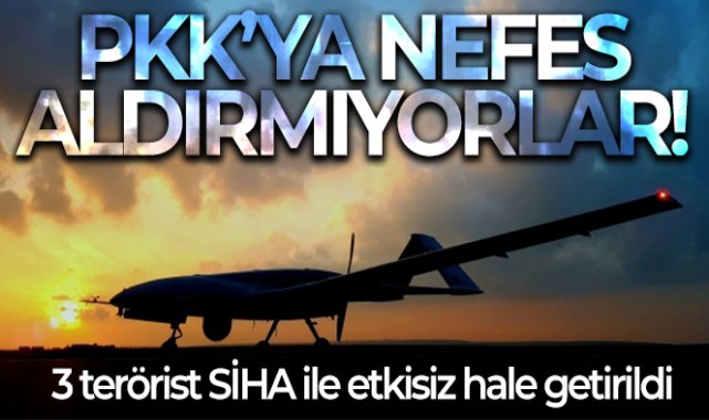 MSB duyurdu: 3 PKK'lı SİHA ile etkisiz hale getirildi