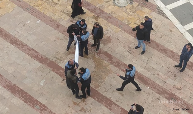 Şanlıurfa’da göstericilerle zabıta arasında gerginlik