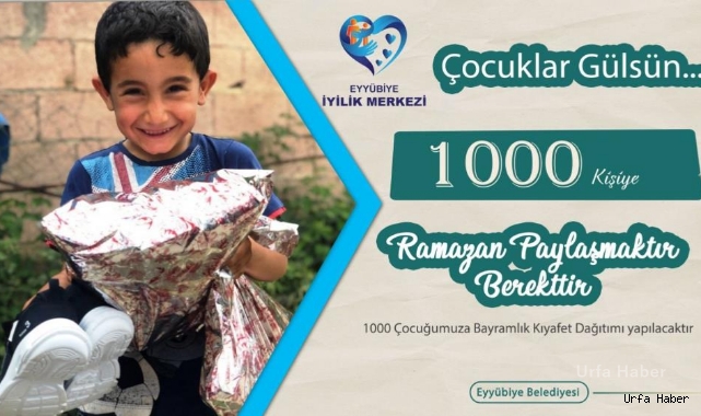 Eyyubiye'de bayramda yetim çocukların yüzü gülecek