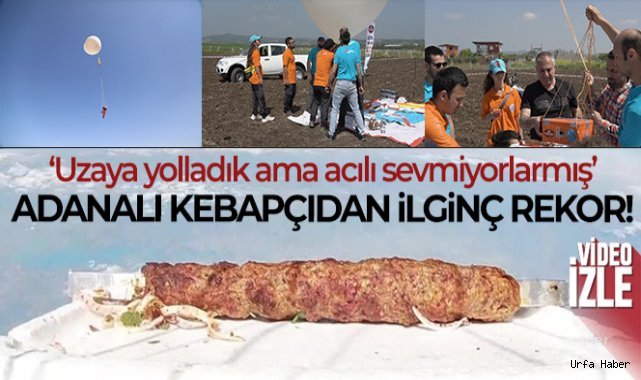 Helyum balonuyla stratosfere boru kebabı yolladı