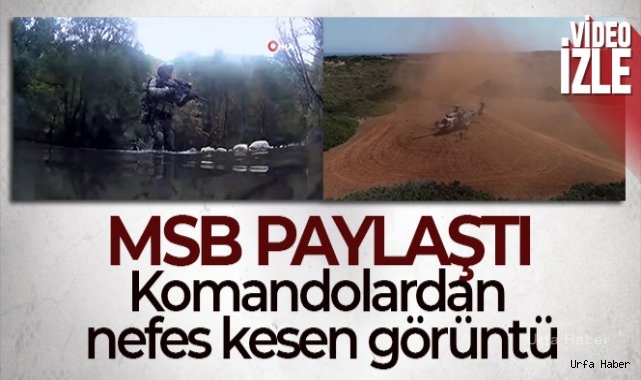 MSB, komandoların nefes kesen görüntülerini paylaştı