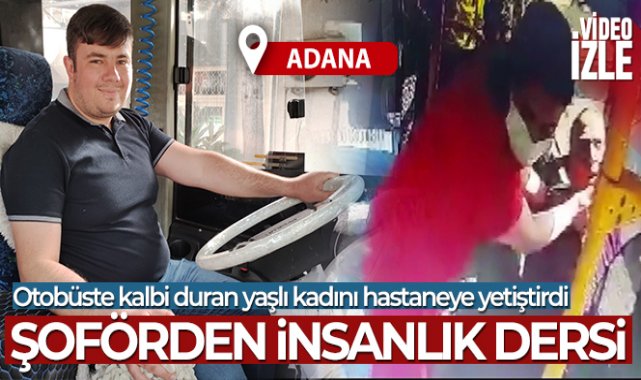 Otobüste kalbi duran yaşlı kadını hastaneye yetiştirdi