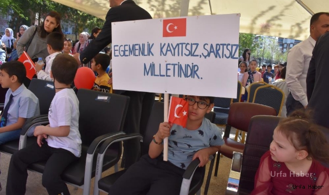 Protokolü çocuklar ele geçirdi