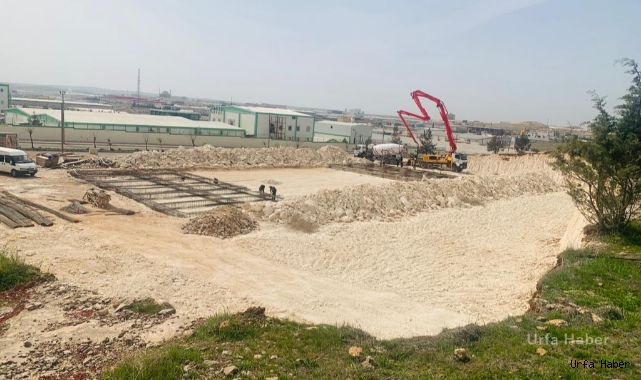 Şanlıurfa OSB’de yeni iftaiye binasında çalışmalar sürüyor