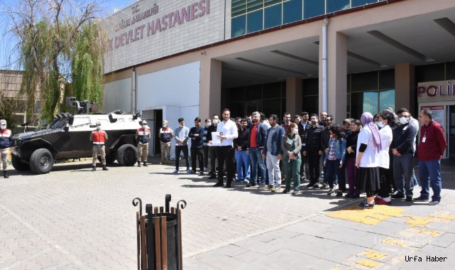 Siverek’te doktora şiddet protesto edildi