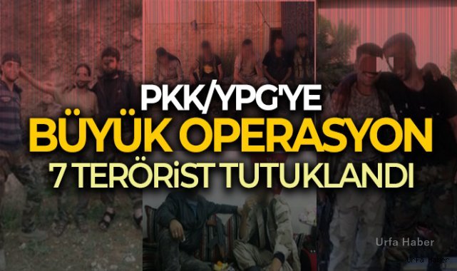 Terör örgütü PKK/YPG'ye büyük operasyon: 7 terörist tutuklandı
