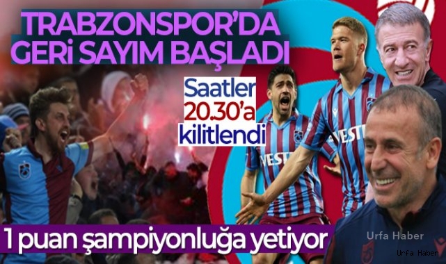 Trabzonspor'da şampiyonluk için geri sayım başladı