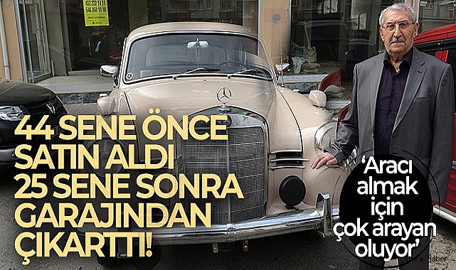 1959 model aracını yıllar sonra garajından çıkardı