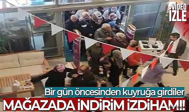 Başkentte açılış yapan mağazada indirim izdihamı