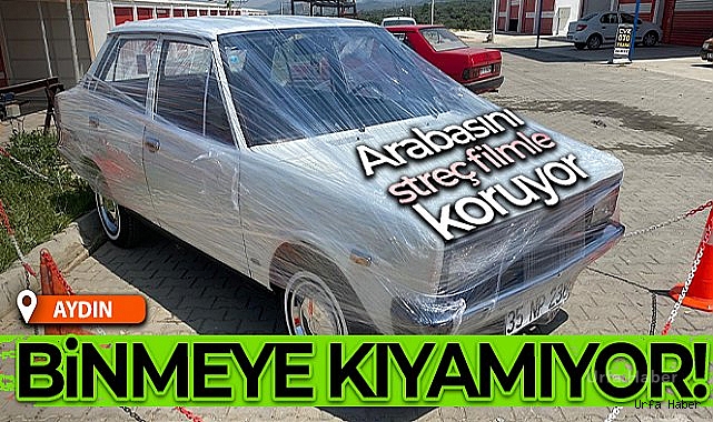 Binmeye kıyamıyor, streç filmle koruyor