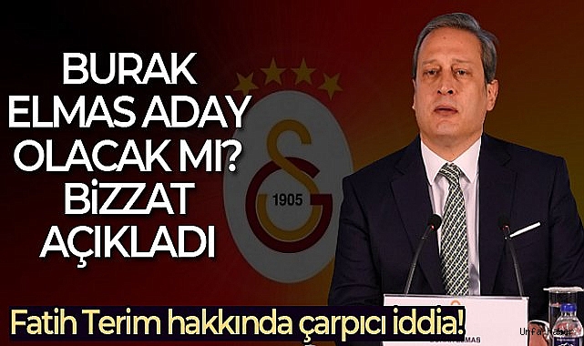 Burak Elmas: '11 Haziran'da yapılacak seçimde aday değilim'