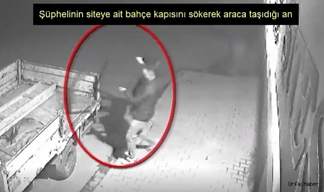 Kapı hırsızı yakalandı