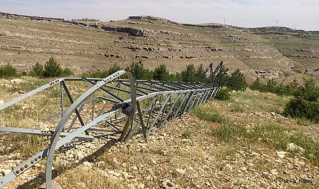 Şanlıurfa’da fırtınanın yıktığı 144 elektrik direği yenilendi