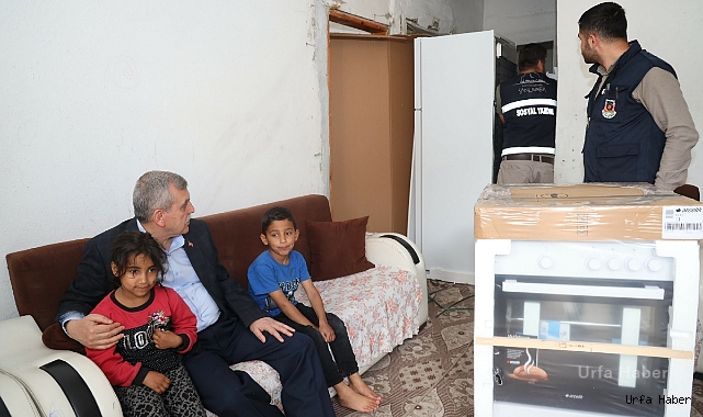 Şanlıurfa'da ihtiyaç sahiplerinin mobilya ve beyaz eşyası belediyeden