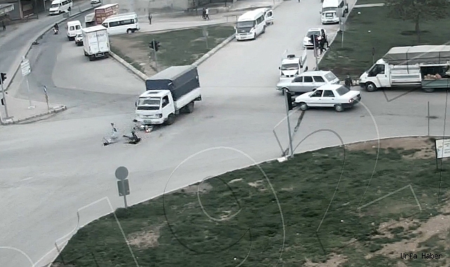 Şanlıurfa'da kaza anları kameralara böyle yansıdı