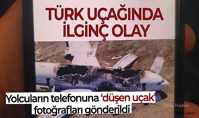 Türk uçağında ilginç olay