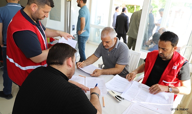 Urfa’da sağlık çalışanları bağışta bulundu