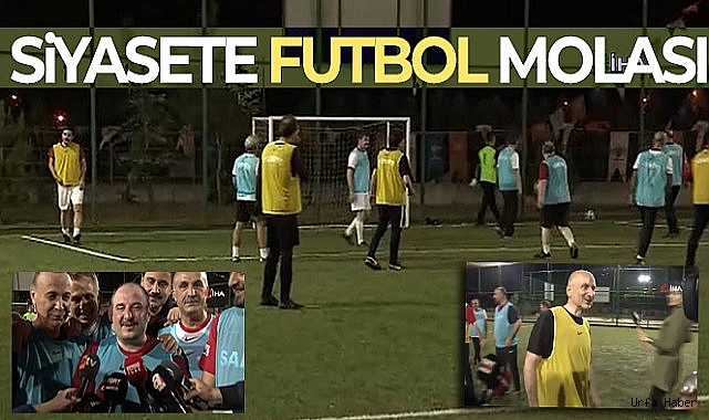 AK Parti Kampında futbol molası