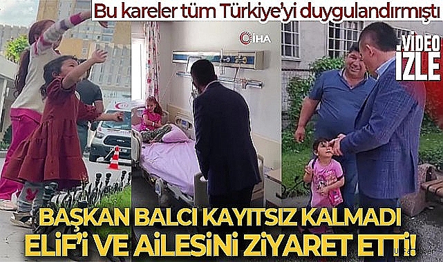 Altındağ Belediye Başkanı Balcı, hastanede tedavi gören Elif'i ve ailesini ziyaret etti