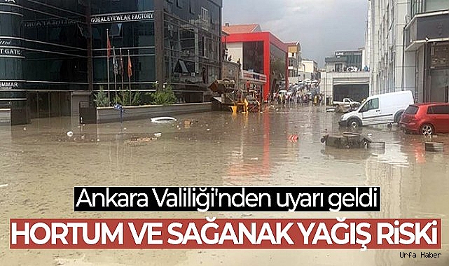 Ankara Valiliği'nden "Kuvvetli Sağanak" yağış uyarısı