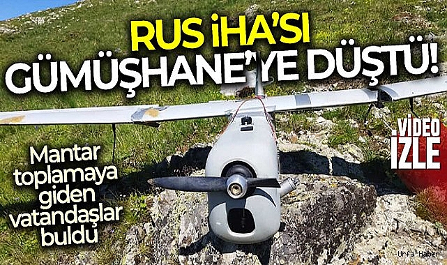 Gümüşhane'ye Rus İHA'sı düştü