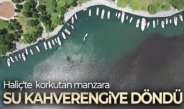 Haliç'te su kahverengiye döndü