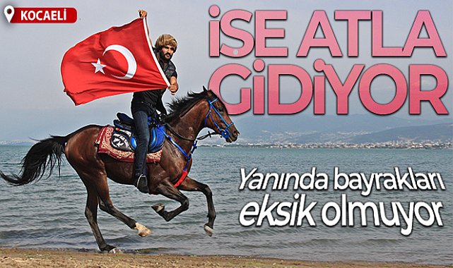 İşe atla gidiyor, sokakları onunla turluyor