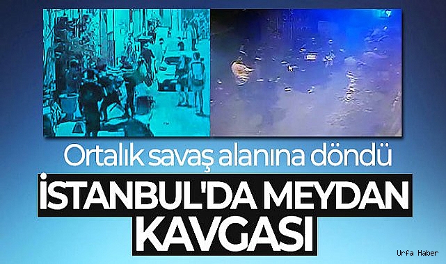 İstanbul'da meydan kavgası kamerada: Torbacı darp edildi, ortalık savaş alanına döndü