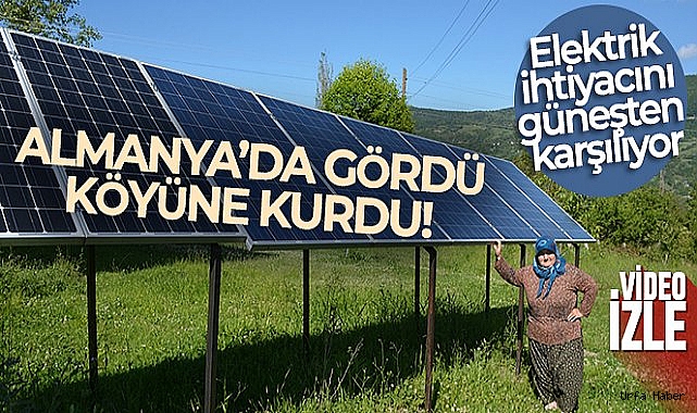 Kezban teyze güneş enerji santrali kurdu