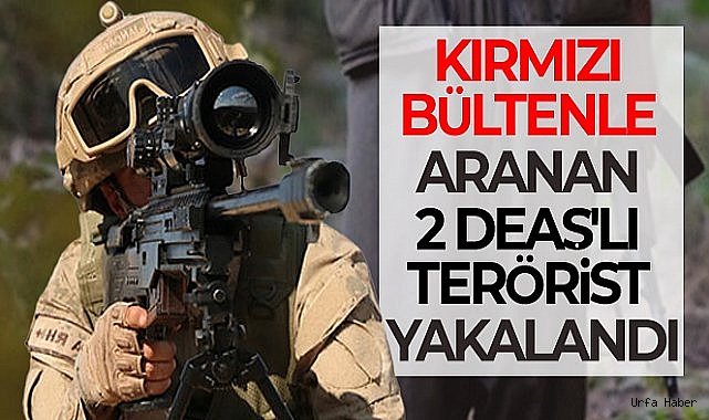 Kırmızı bültenle aranan 2 DEAŞ'lı terörist yakalandı