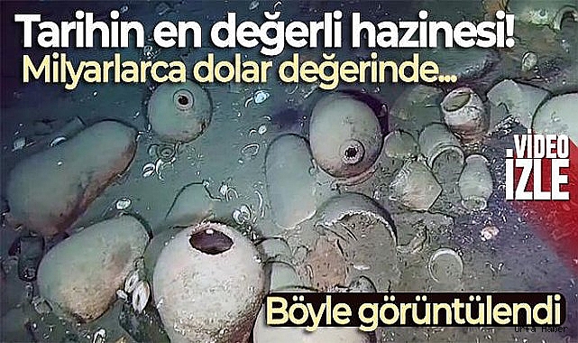 Kolombiya, 300 yıl önce batırılan hazine yüklü geminin görüntülerini yayınladı