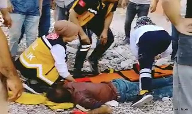 Son dakika! Karaköprü 'de bir işçi çalıştığı inşaattan düştü