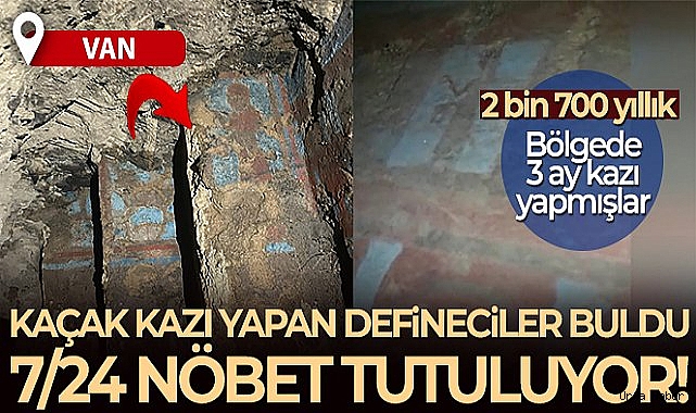 Van'da kaçak kazı yapan defineciler, 2 bin 700 yıllık bir yapıyı ortaya çıkardı