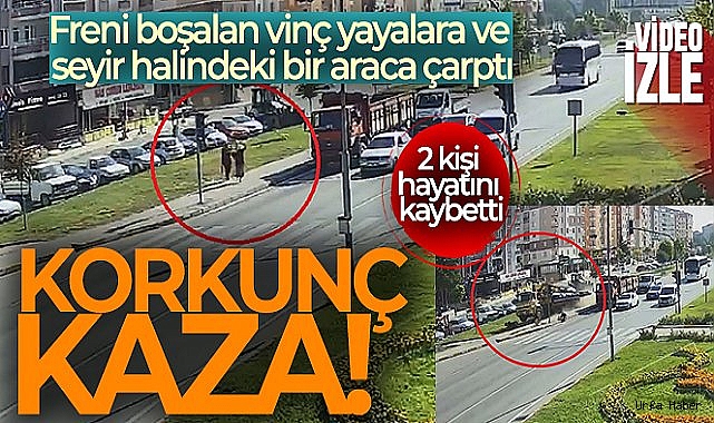 2 kişinin öldüğü feci kaza güvenlik kamerasında